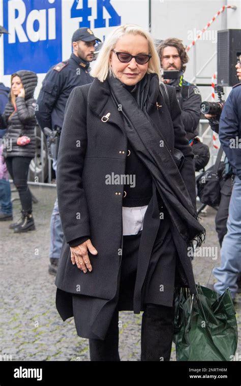 Rome Italy February 27 2023, Eleonora Giorgi during the funeral of ...