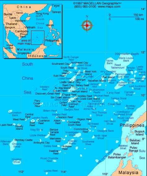 Maps of Spratly Islands: Spratly Islands Maps - 31 to 40