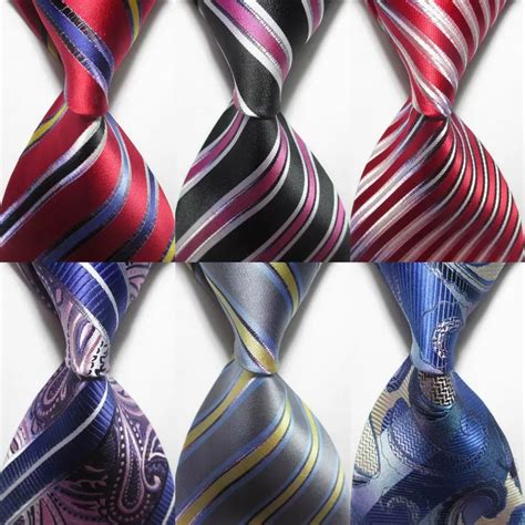 Aliexpress.com : Buy 10cm New Brand Classic Paisley Color Stripes Ties For Men Jacquard Woven ...