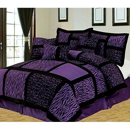 Empire Home Safari 8-Piece Purple King Size Comforter Set - Walmart.com ...