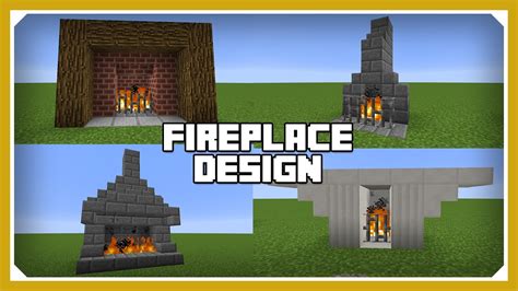 Minecraft: How To Build A Fireplace Design Tutorial (Easy Survival ...