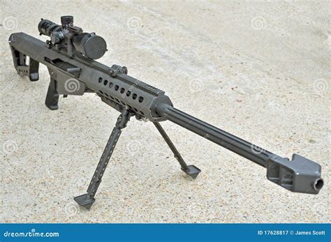 .50 Caliber Sniper Rifle stock image. Image of combat - 17628817