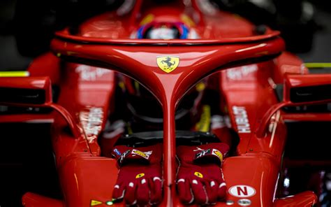 Descargar fondos de pantalla HALO, Ferrari SF71H, 4k, la nueva cabina de protección, Formula U ...