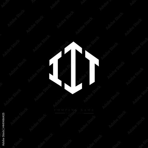 IIT letter logo design with polygon shape. IIT polygon logo monogram. IIT cube logo design. IIT ...