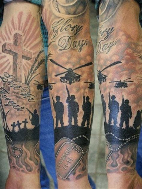 30 Strong Powerful Military Tattoos - Types , Meaning , Policy | Military tattoos, Army tattoos ...