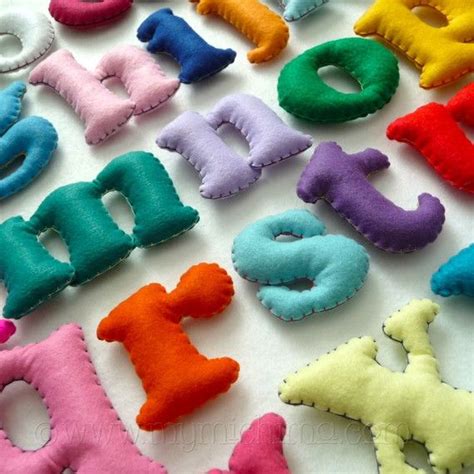 Stuffed Felt Alphabet Letter Set in a Reusable Drawstring Bag | Etsy | Felt letters, Letter set ...