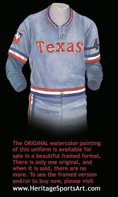 Texas Rangers Uniform and Team History | Heritage Uniforms and Jerseys and Stadiums - NFL, MLB ...