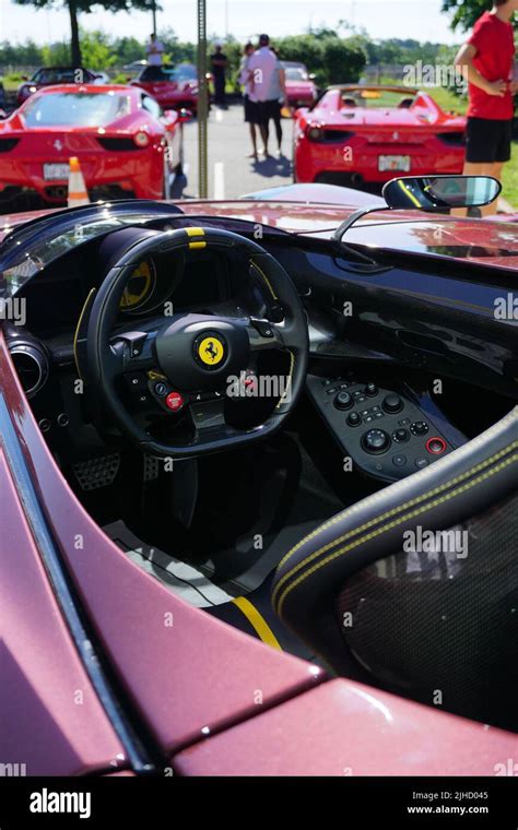 Ferrari Monza SP1 Interior Stock Photo - Alamy