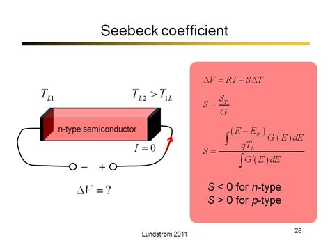 nanoHUB.org - Resources: Lecture 5: Thermoelectric Effects ...