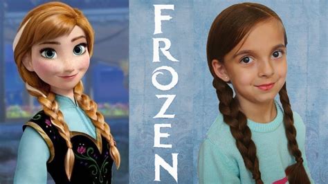 Peinado PRINCESA ANNA FROZEN trenzas | Anna's Hairstyle FROZEN Double ...