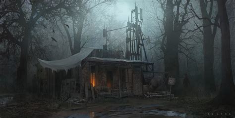 ArtStation - From the forest hut