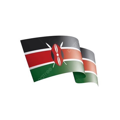 Kenya Flag Vector Art PNG, Kenya National Flag Illustration Icon ...