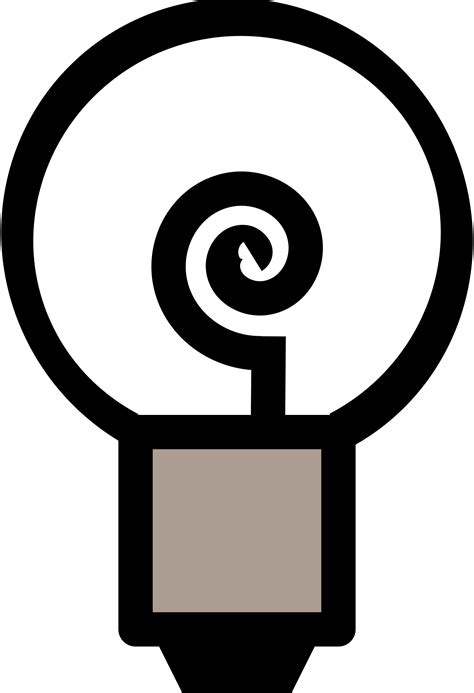 Clipart - Traditional lightbulb (off)