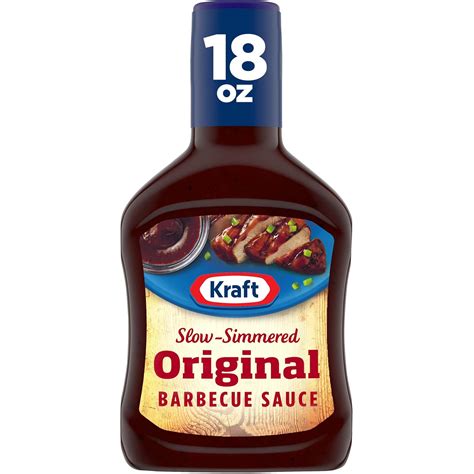 Amazon.com : Kraft Original Slow-Simmered BBQ Barbecue Sauce (18 oz ...