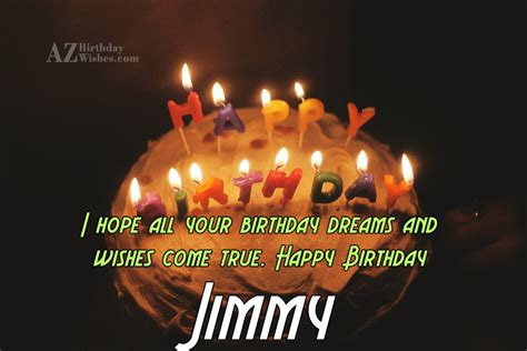 Happy Birthday Jimmy - AZBirthdayWishes.com