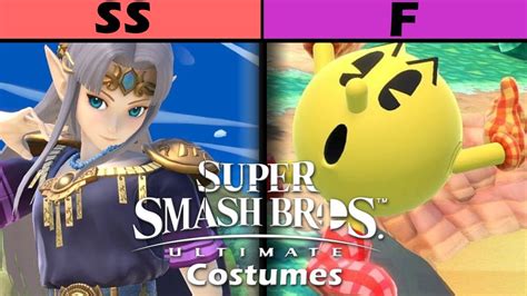 Super Smash Bros. Ultimate - Costume Rankings - YouTube