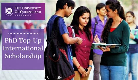 PhD Top-Up International Scholarship at University of Queensland