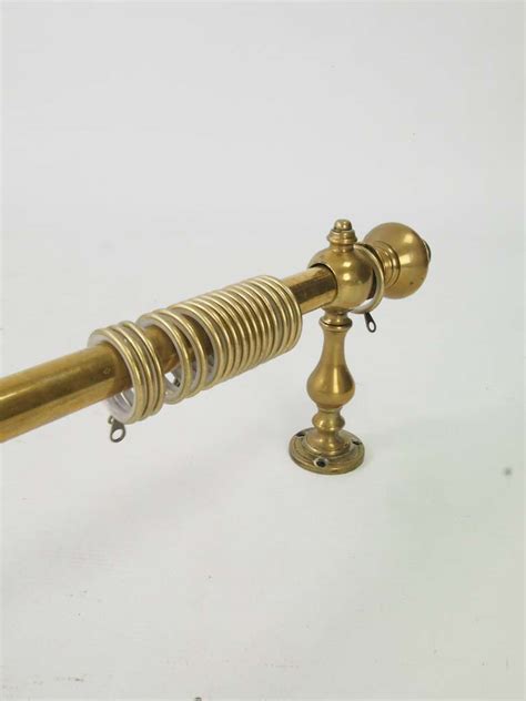 Antique Brass Curtain Pole & Brackets