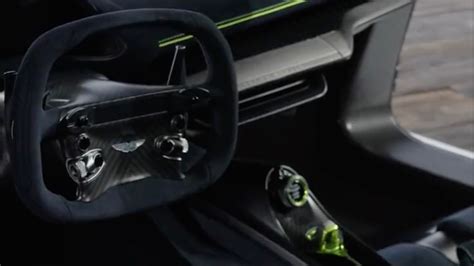 Aston Martin Valhalla minimalist interior shown quietly during Pebble Beach