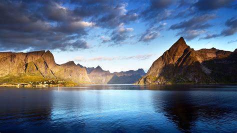 Noruega islas lofoten montañas 4K HD Photo Avance | 10wallpaper.com