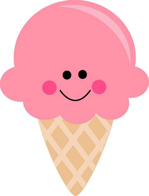 Cute Ice Cream Cone (40% off for Members) | การ์ตูนน่ารัก, การ์ตูน, สัตว์