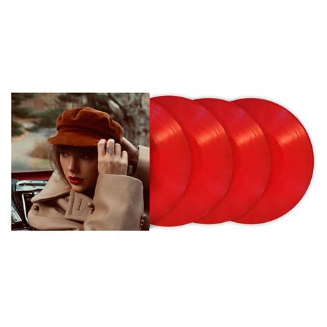 Taylor Swift - Red (Taylor's Version) Exclusive Red Color 4x LP Vinyl Record - Walmart.com