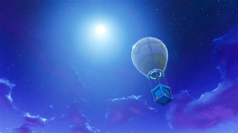 I really like this shot I took of a supply drop : FortNiteBR