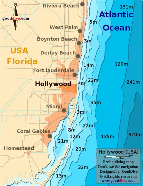 Hollywood Map - GoodDive.com