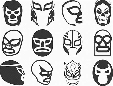 Luchador Mask Mexican Wrestling Mask Svg Eps Png Dxf | Etsy Ireland