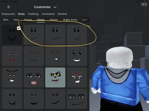 How did I get 3 faces ? : r/roblox