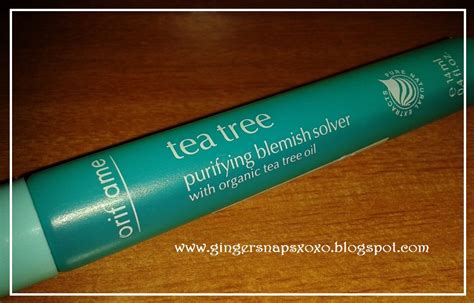 Oriflame Tea Tree Purifying Blemish Solver – Quick Review | GingerSnaps