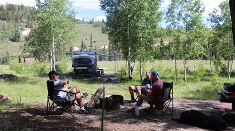 Camping near Creede, Colorado along the Silver Thread Byway