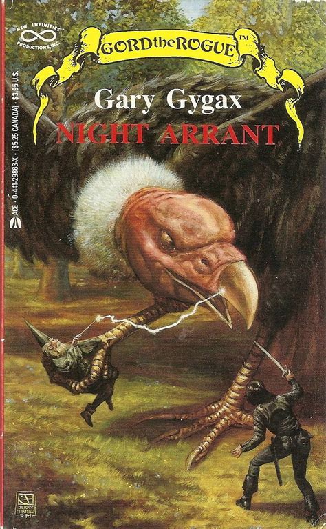 Night Arrant - Gary Gygax | Gary gygax, New fantasy, Book cover