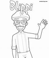 Blippi Coloring Pages Printable sketch template