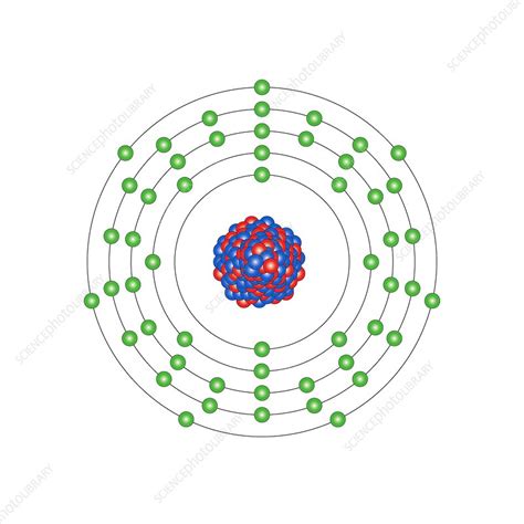 Iodine, atomic structure - Stock Image C013/1603 - Science Photo Library