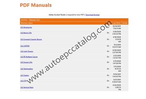 2020 JLG Lift Technical Library Service +Parts Manual PDF