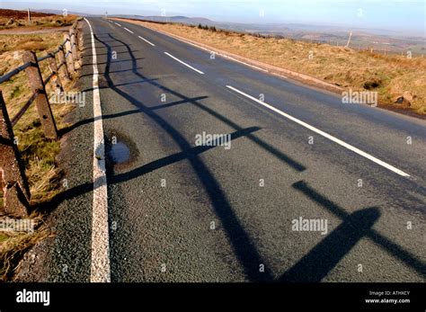 A Staffordshire Moorlands Road Stock Photo - Alamy