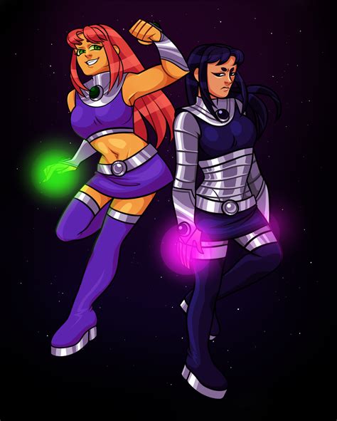 Starfire and Blackfire by Thedaronobsessor on DeviantArt