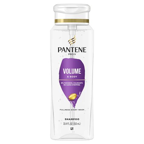 Pantene Pro-V Volume and Body Shampoo, All Hair Types, 10.4 fl oz ...