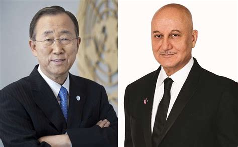 Anupam Kher Can't Keep Calm As UN Secretary-General Ban Ki-Moon Asks For His Autograph!