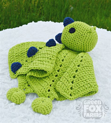 Custom Baby Dinosaur Blanket Crochet Dino Lovey Made to