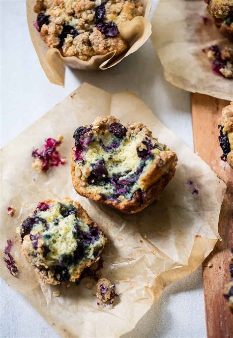 Big Blueberry Streusel Muffins - Familystyle Food