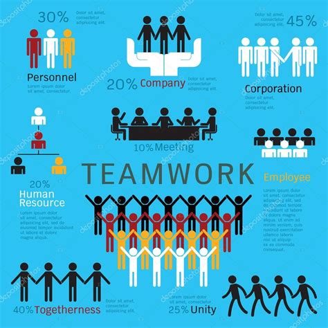 Team work infographics vector illustration Stock Vector Image by ...