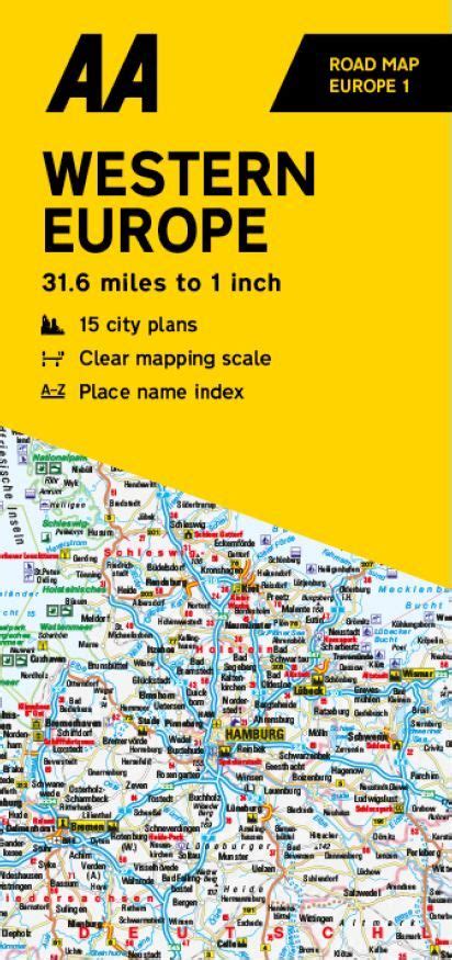 AA - Road Map Europe - Western Europe