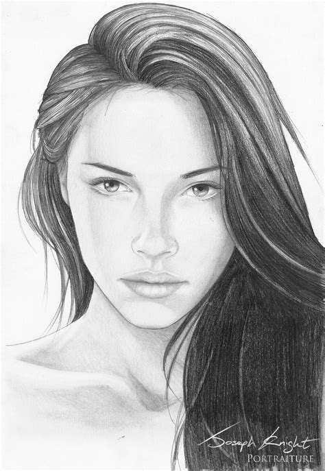 Female Face Sketch at PaintingValley.com | Explore collection of Female Face Sketch