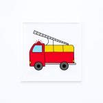 How to Draw a Fire Truck - Step by Step Easy Drawing Guides - Drawing Howtos