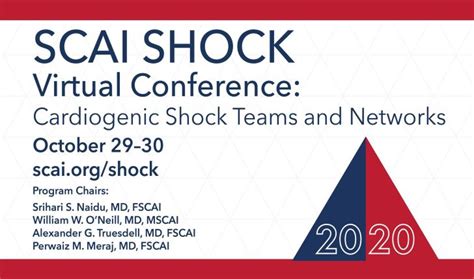 Less Than One Month Away — Register Now for SCAI SHOCK 2020!