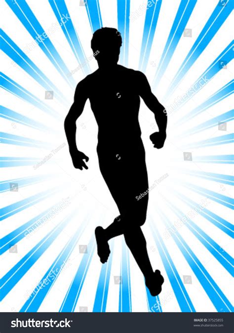 Man Running Vector Illustration - 37525855 : Shutterstock