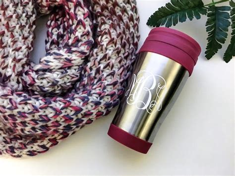 Monogrammed Travel Mug