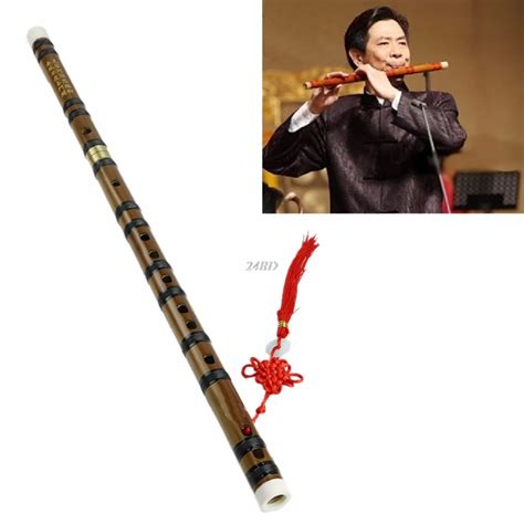 Chinese Traditional Musical Instrument Handmade Bamboo Flute in D Key J24-in Flute from Sports ...